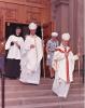 Then Bishop MacNeil exiting the church following his episcopal ordination