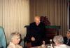Msgr. Joseph M. Malone having tea