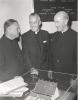 Archbishop Anthony Jordan (left), Bishop Alexander Cater, Diocese of Sault Ste. Marie (center), and Cardinal Geroge Flahiff (Archdiocese of Winnipeg) at a Canadian Catholic Conference of Bishops meeting in Ottawa