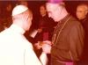 Archbishop MacNeil and Pope Paul VI talking together when Archbishop MacNeil was in Rome to receive the Pallium