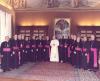 Group photograph of Pope John Paul II, Archbishop MacNeil and fourteen bishops, taken when Archbishop MacNeil was in Rome for his Ad Limina visit