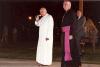 Pope John Paul II and Archbishop MacNeil at Fort Edmonton Park