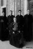 Archbishop O'Leary in Rome with four seminarians