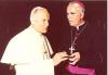 Archbishop MacNeil and Pope John Paul II in Rome