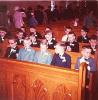 Group of boys sitting in the front pews at Immaculate Conception Parish
