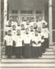 Altar boys standing on the steps of Immaculate Conception Parish