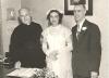Rev. Romeo Kitchen with bride and groom at Immaculate Conception Parish